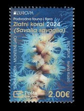 FR7153 - 2024 Monténégro postEurop flore et faune sous-marine