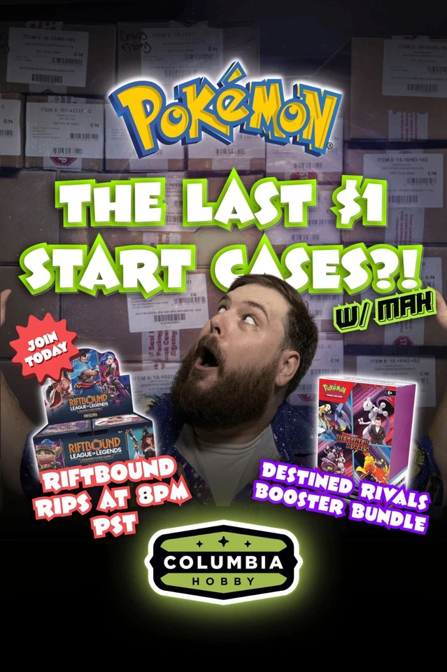 $1 Start Pokemon Cases, Destined Rivals, Phantasmal Flames and More w/Mak