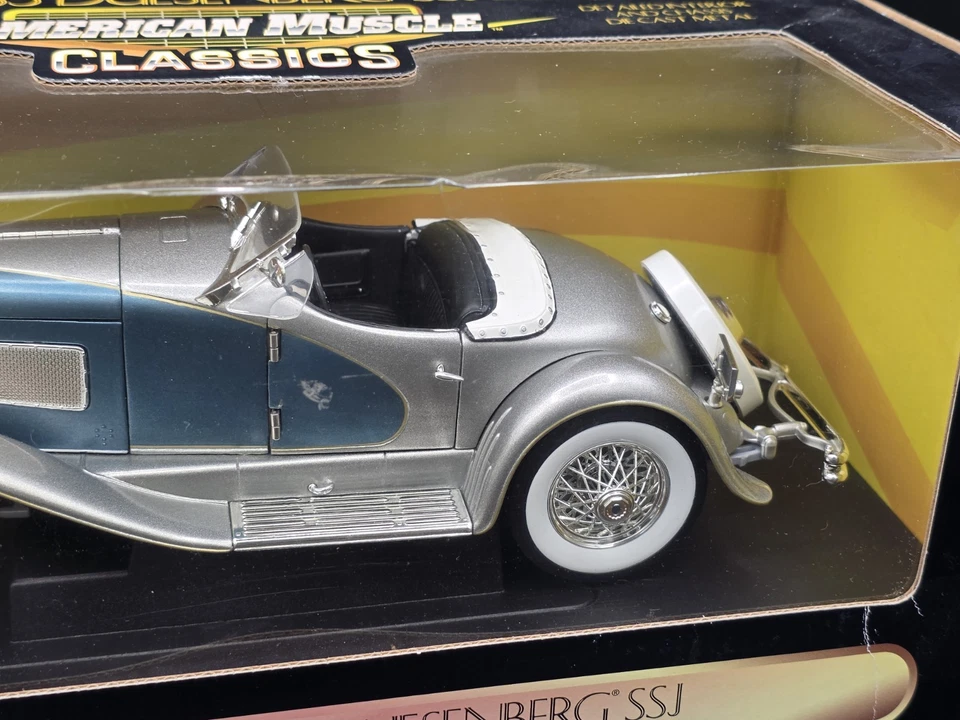 ERTL American Muscle 1935 Duesenberg SSJ Escala 1:18 Diecast Modelo Roadster Coche Foto 3 de 4