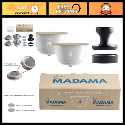 Refillable Reusable Coffee Capsules for Dolce Gusto - Stainless Steel & Silicone