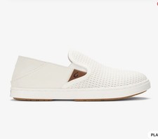 OluKai Pehuea Women's Breathable Slip-On Shoes White Size US 6 Sneakers