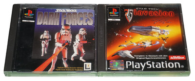 Star Wars Dark Forces + Star Trek Invasion - Playstation One (PS1) - Komplett