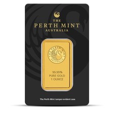 Gold Bar Perth - 1 oz 4387.79 per troy oz