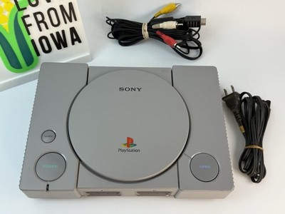 Sony PlayStation 1 PS1 SCPH-9001 Console TESTED WORKING W AV Cable