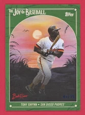 Tony Gwynn /75 Sap Green Canvas 2023 Topps X Bob Ross the Joy of Baseball #8