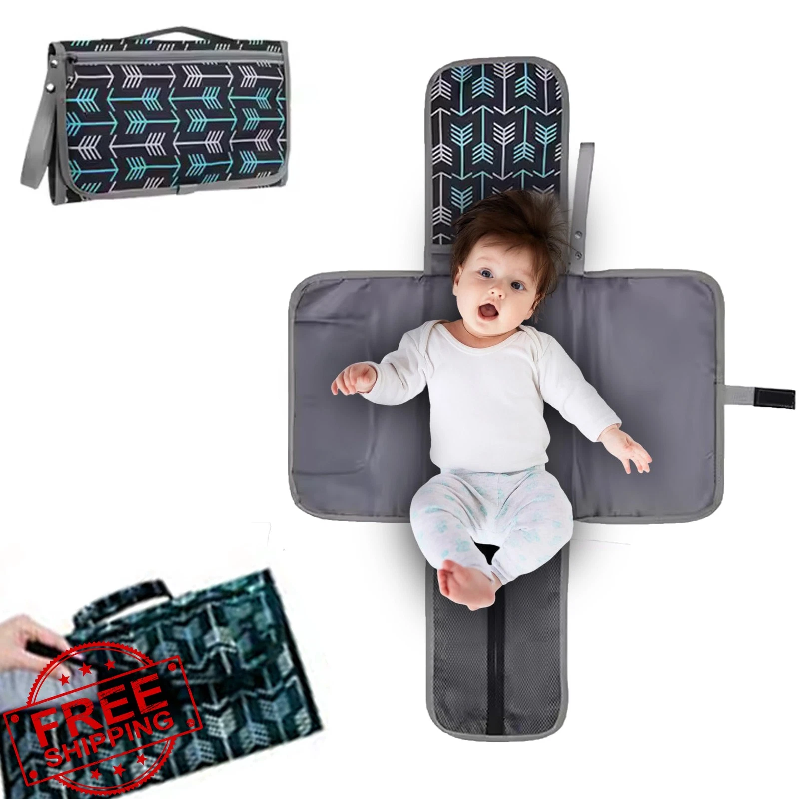 SAIGA CASA Waterproof Baby Changing Pad Travel Mat