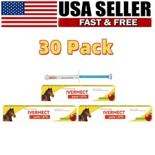 30 Pack Horse Dewormer Paste Apple Flavor Fast Free Exp 01/2028 US