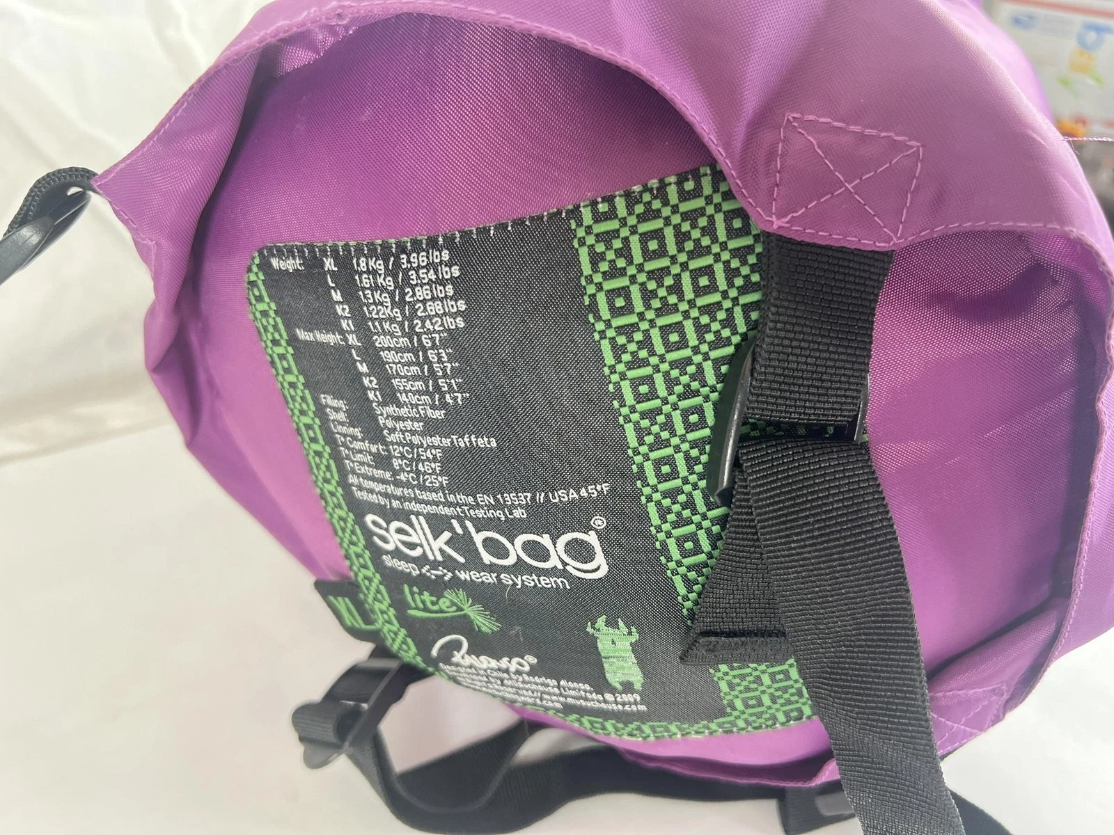 Selk'bag Lite Sleeping Bag Suit XL Adult Purple Wearable Camping Hiking Hooded
Opens in a new window