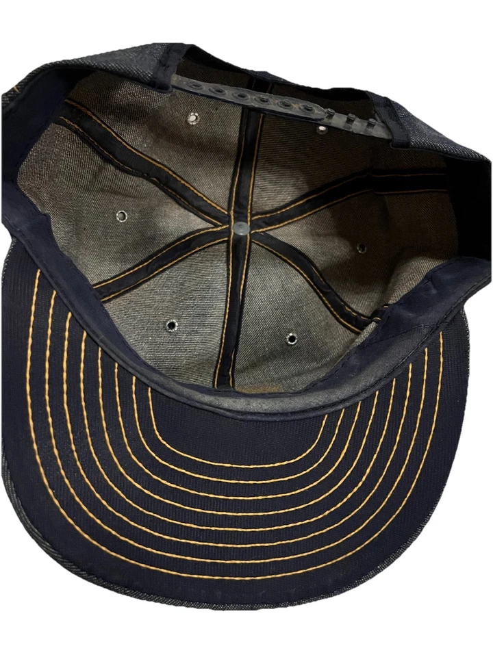  De colección Años 80 John Deere Denim Camionero Sombrero Parche Granja EE. UU. Jean Malla Snapback Gorra Foto 4 de 4