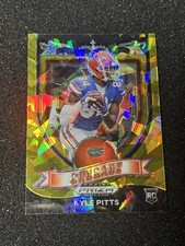 2021 Panini Prizm Draft Picks Crusade Insert #167 Kyle Pitts Gold Ice