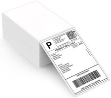 Thermal Direct Shipping Label Pack of 500 4x6 Per Fanfold Labels - Commercial