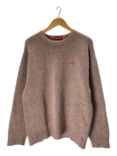 Pull tricot suprême 22AW petite boîte moucheté L laine multicolore occasion