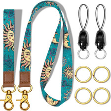 MTLEE 8 Pcs Lanyards Key Chain Lanyard for Wristlet Strap Holder for Men and Wom