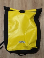 Ortlieb Black Waterproof Messenger Backpack Roll Top Dry Bag Backpack 39L Yellow