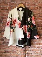 Rrp £265 : Joseph Ribbkoff : Beautiful Floral Print Swing Jacket : U.k. 14 : Vgc