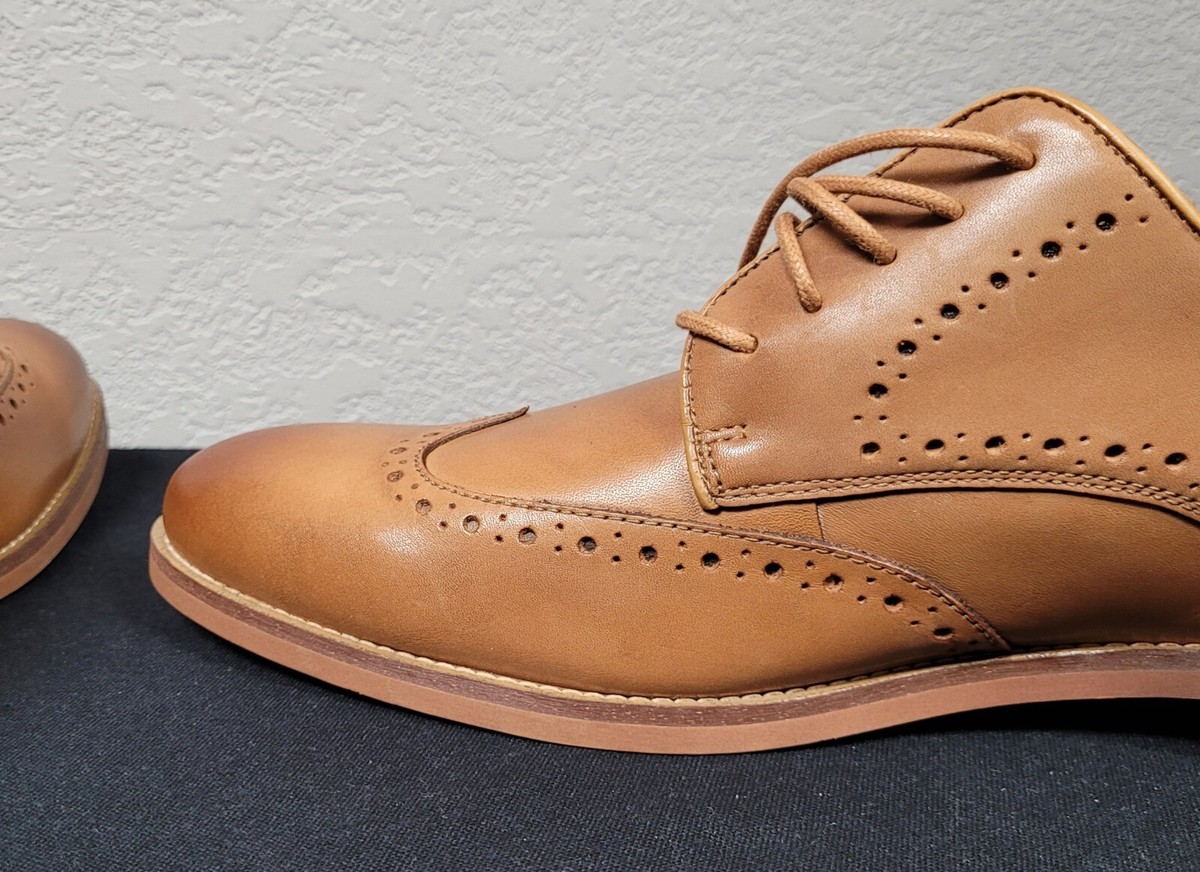 Johnston & Murphy Haywood Wingtip Tan FG Leather 59-12562 Men\'s Size 11 M Johnston & Murphy M Wingtip Dress Shoes for Men for sale | eBay main image 4