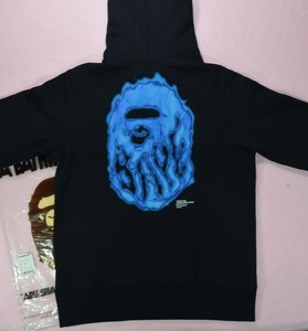 blue flame bape hoodie