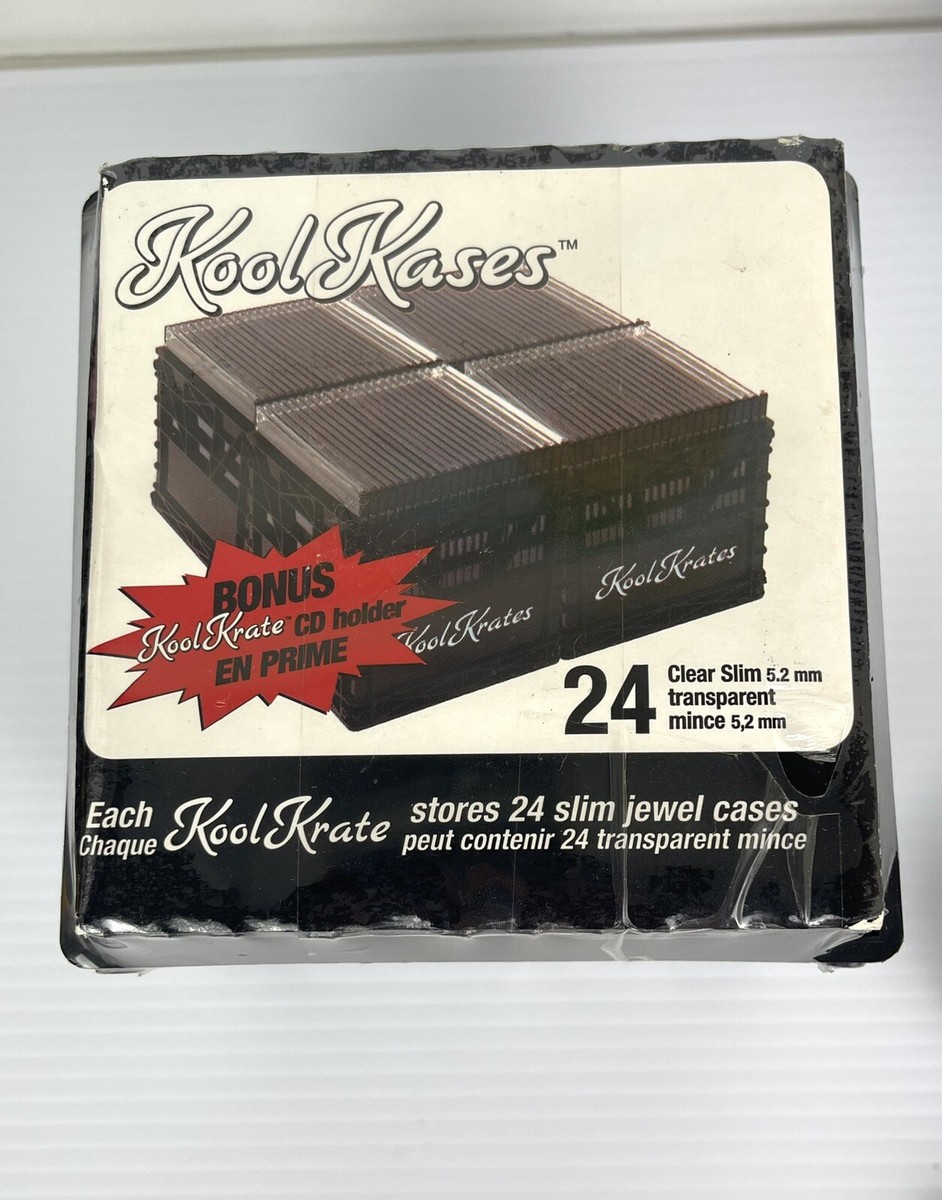 ゆーこときカズ収録CD13枚セット Vintage Kool Krates Kool Kases Stackable Plastic CD Storage