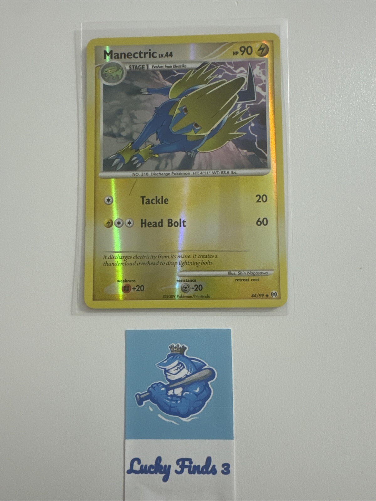 Pokemon Manectric 44/99 Reverse Holo Platinum Arceus