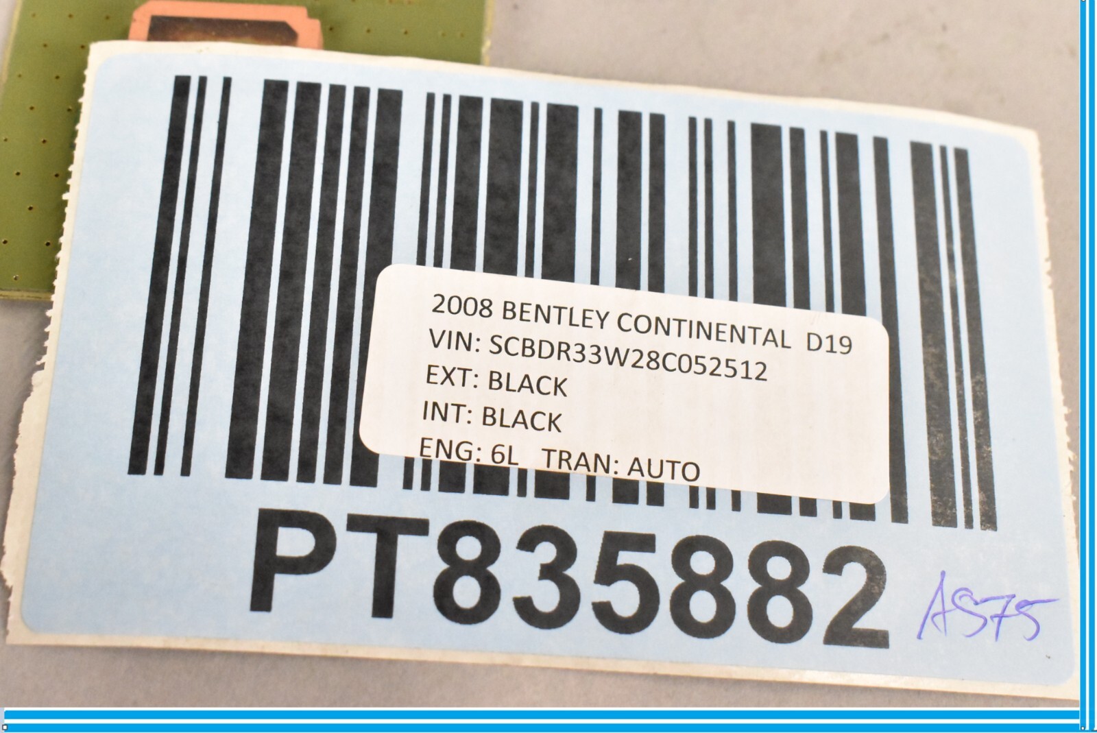 Bentley Continental 2003-2009 Gps antenna P/N 8H0919889