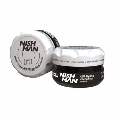 Nishman Hair Styling Fiber Cream Pomade F1 100ml