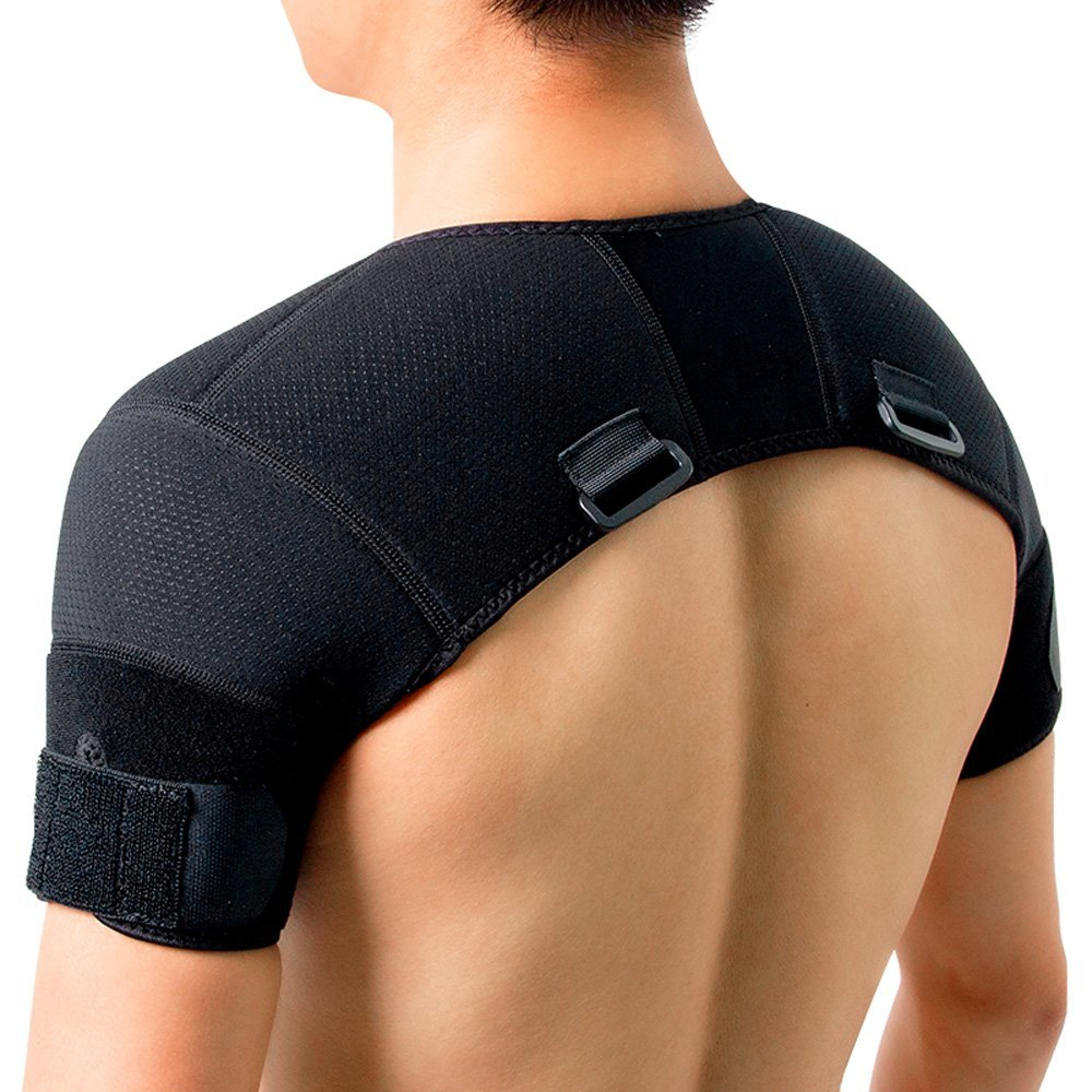 Kuangmi Double Shoulder Support Brace Strap Wrap Neoprene Protector X