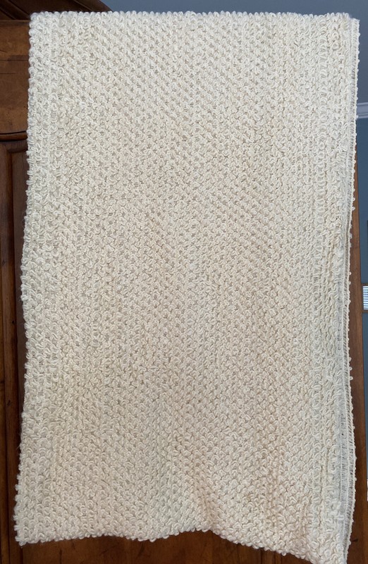 Bobbly Wooly Infinity Ivory Scarf Preowned Warm Chunky Very Cosy!
