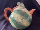 Vintage Pier One Ceramic Watermelon Tea Pot Large, Creamer & Sugar — photo 2