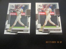 FERNANDO TATIS JR. 2022 DONRUSS REG AND NICKNAME VARIATION BASE CARD #82