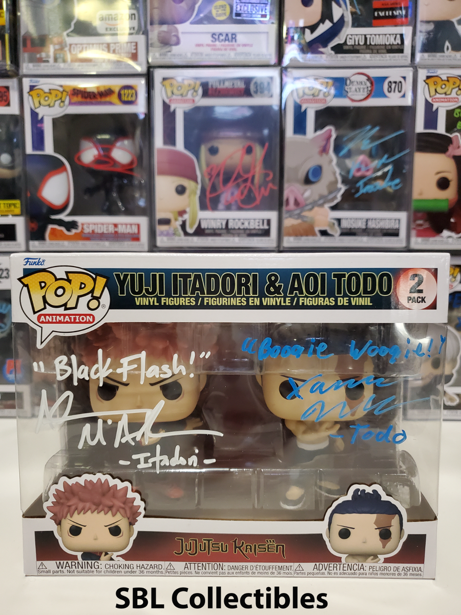 Funko Pop Jujutsu Kaisen - Itadori & Todo Anime 2-Pack 2x Signed w