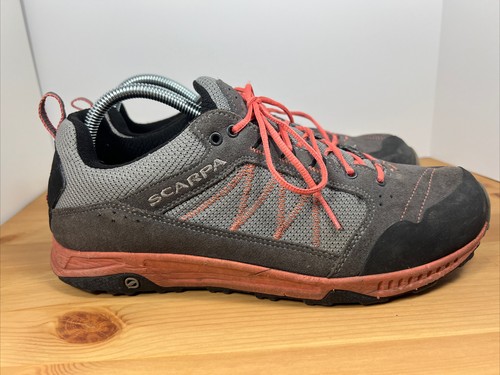 SCARPA Rapid Leather Gray Coral Hiking Shoes 33355-352 Women's US 8.5 - Picture 3 of 7