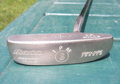 Mizuno TPM 3 Grain Flow Forged T P Mills 35'' Putter OriginaL Steel Shaft TPM3