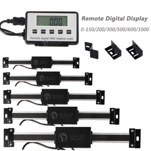 Magnet Linear Scale 150-1000mm Remote Readout LCD Display for Mill Lathe Machine - Afbeelding 1 van 14