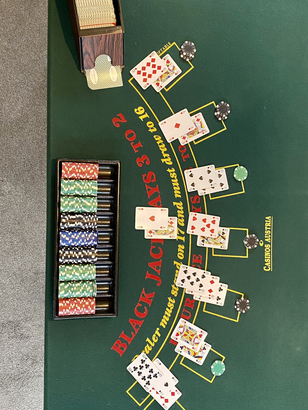 Black Jack table Collection Nottingham