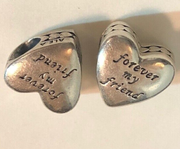 Genuine Pandora Mother and Friend Family Charm #791518 Never Worn Near Mint S925 View 4