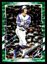 2021 Topps Update Ehire Adrianza Green Foil #US223 -/499 - Atlanta Braves
