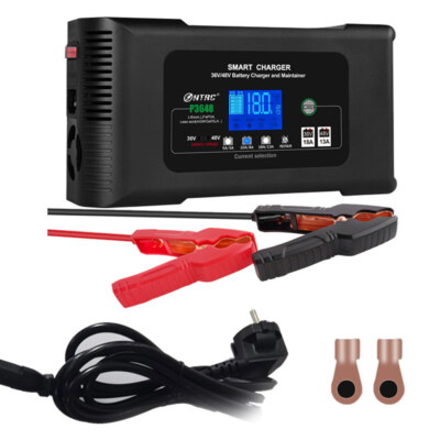 P3648 Ladegerät Autobatterie 36V 18A/48V 13A, Intelligent Batterieladegerät KFZ