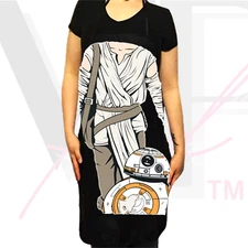 Star Wars Apron Adjustable Kitchen Baking Cosplay Birthday Gift Idea REY BB-8