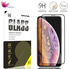 [1/2/3Pk] For iPhone 16 15 14 13 12 Pro Max Full Coverage Glass Screen Saver