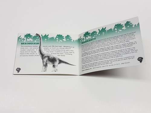 Jurassic Park Authentic Nintendo Game Boy Original Manual Only *wear - Picture 22 of 22
