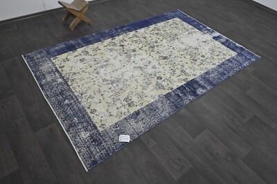 Oushak Turkish Vintage Rug 5x8 Kilim Rug Anatolian Handmade Boho Decor BEIGE