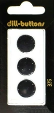 Dill Buttons ~ (0375) - 5/8" - 3 ct