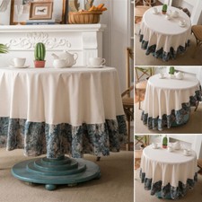 Modern Round Tablecloth Table Cloth Cover Dinner Room Party Home Kitchen Decor