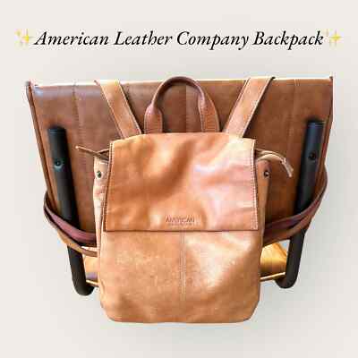 American Leather Company Liberty Backpack in Cafe Latte