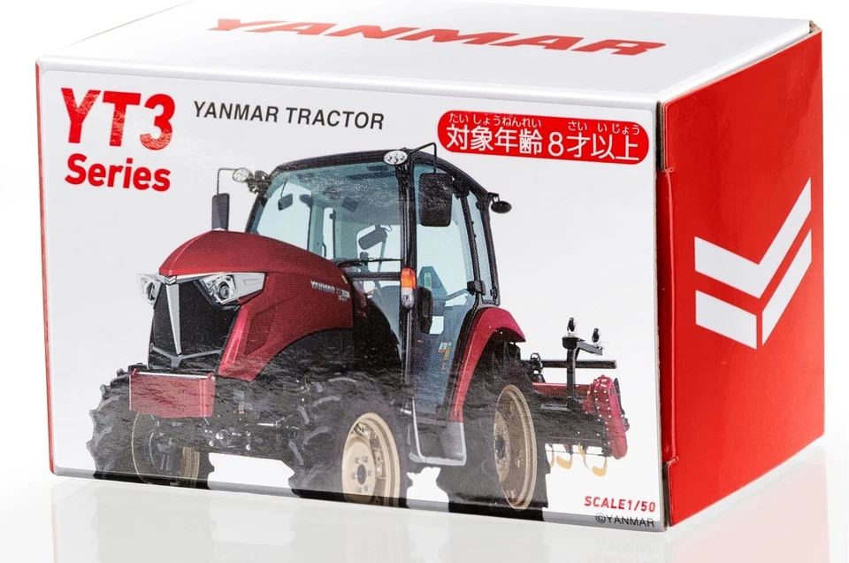 YANMAR YT3 Tractor Miniature Model Rotating Rotary ABS Farm Vehicle Toy Japan - Image 2 of 4