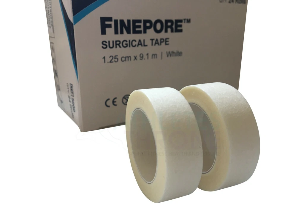 Finepore Adhesive Surgical First Aid Tape for Bandage Wounds 1.25cm X 9.1M X 4