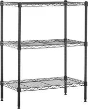 3-Shelf Adjustable, Heavy Duty Storage Shelving Unit (250 Lbs Loading Capacity p