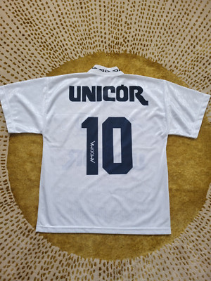 RARE Santos 1995 Home Shirt - Amddma -- #10 - Adult Large 43'' Chest
