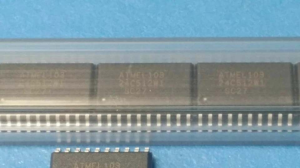 (10 PCS) AT24C512W1-10SC-2.7 ATMEL EEPROM, 64KX8, 2.7V, Serial, CMOS, SOIC-20 - Image 2 of 3