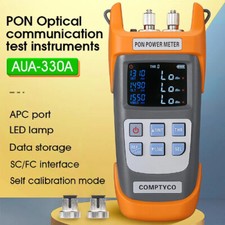 Handheld Fiber Optical PON Power Meter LED Light FTTX/ONT/OLT 1310/1490/1550nm
